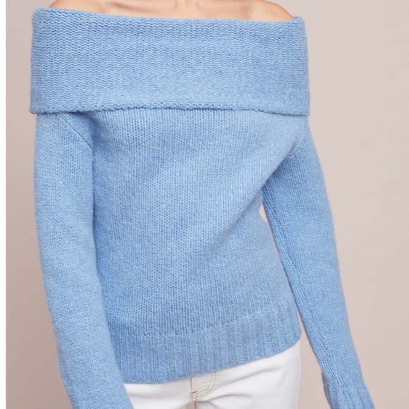 NWT gorgeous blue sweater from Anthropologie - Picture 1 of 6